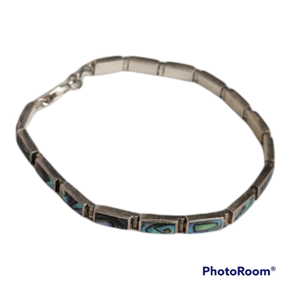 Mother of Pearl and Sterling Silver Bracelet
